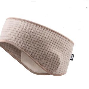Grid fleece headband